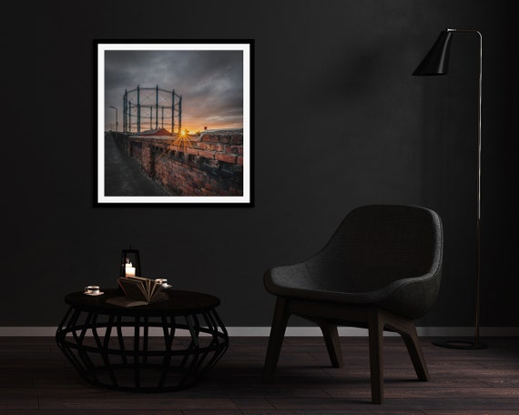 No. 4 Gasholder from Rome Street I, City of Carlisle - Photographic Print