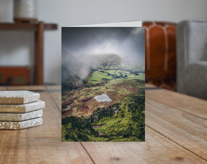 Lake District Greeting Card • Highnook Tarn from Black Crag