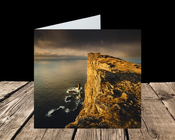 Risin and Kellingin from Eiðiskollur, Faroe Islands - Greeting Card
