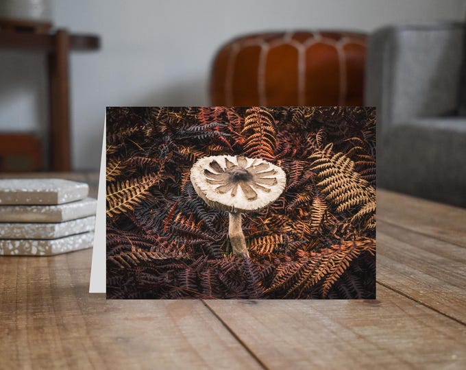 Parasol Mushroom - Wildlife - Blank Greeting Card