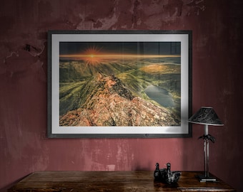 Lake District Fine Art Photograph • Scales Tarn from Sharp Edge • Unframed Print