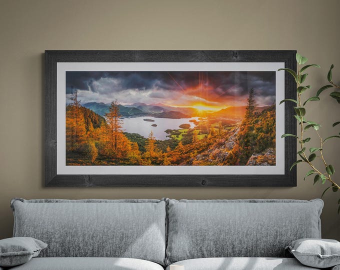 Lake District Fine Art Photograph • Derwentwater below Walla Crag • Unframed Print