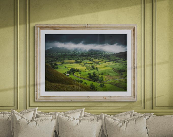 Lake District Fine Art Photograph • Saddleback beyond St John's • Unframed Print