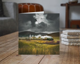 60163 Tornado passes Tewsgill Hill   - Scotland - Blank Greeting Card