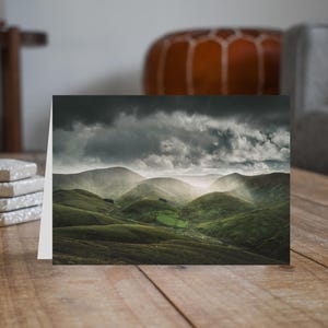 Scotland Greeting Card • Linhope Burn from Lightning Hill