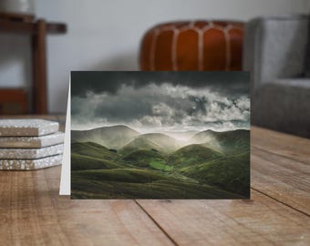 Scotland Greeting Card • Linhope Burn from Lightning Hill