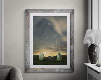 Lake District Fine Art Photograph • Mars over Castlerigg Stone Circle • Unframed Print