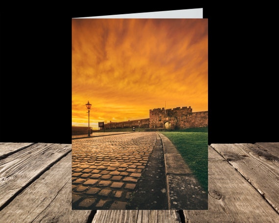 De Ireby's Tower: Carlisle Castle X, City of Carlisle - Greeting Card