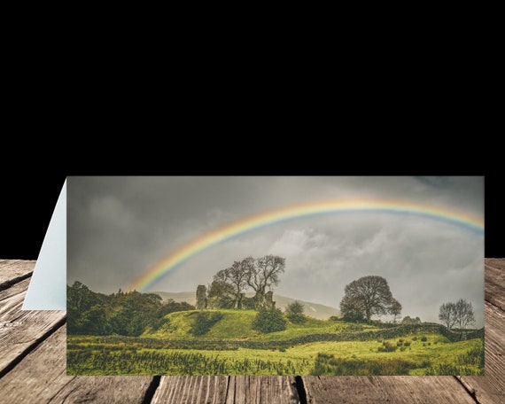 Pendragon Castle, Yorkshire Dales - Greeting Card