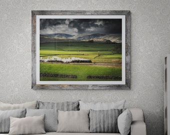 Lake District Fine Art Photograph • Northern Belle passes The Lake District • Unframed Print