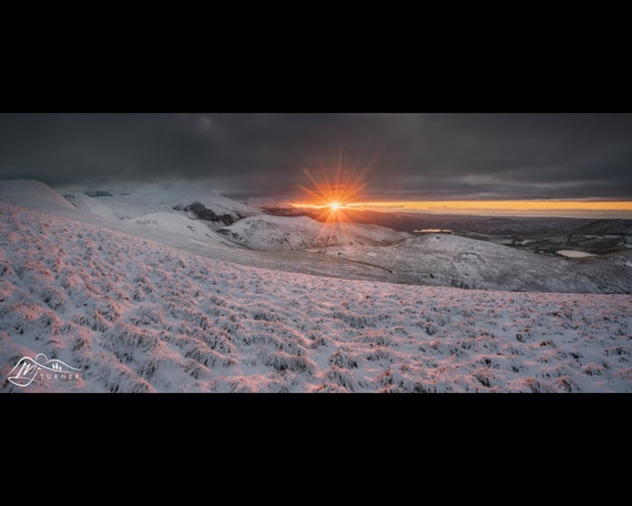 Skiddaw & Over Water from Brae Fell, Lake District - Photographic Print