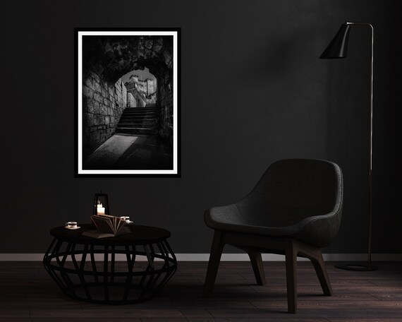 Castle Stairs, Newcastle upon Tyne - Photographic Print