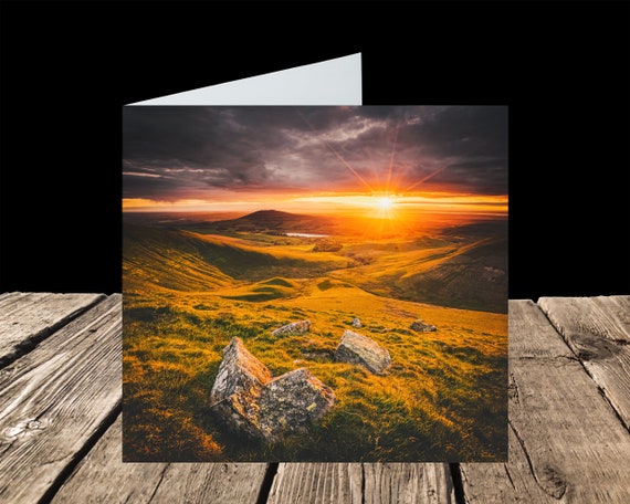 Binsey from Meal Fell, Lake District - Greeting Card