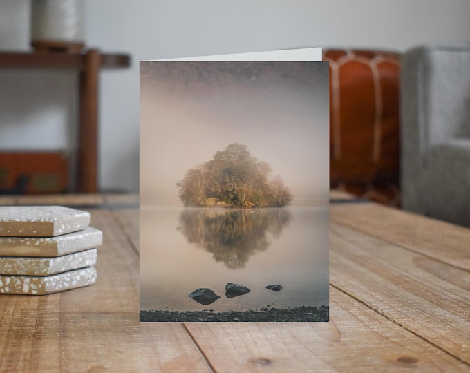 Lake District Greeting Card • Heron Island, Rydal Water