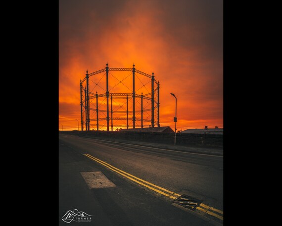 Carlisle Gas Works from Rome Street, City of Carlisle - Photographic Print