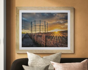 City of Carlisle Fine Art Photograph • Carlisle Gas Works from Rome Street II • Unframed Print