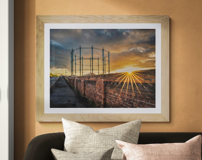 City of Carlisle Fine Art Photograph • Carlisle Gas Works from Rome Street II • Unframed Print