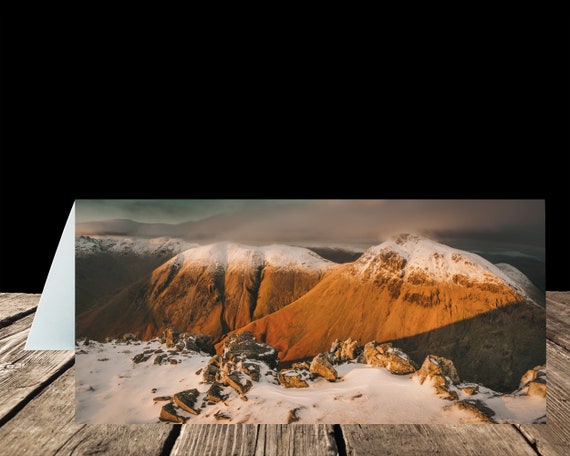 Great Gable & Kirk Fell from Lingmell, Lake District - Greeting Card