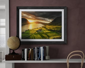 Lake District Fine Art Photograph • Crummock Water & Rannerdale Farm • Unframed Print