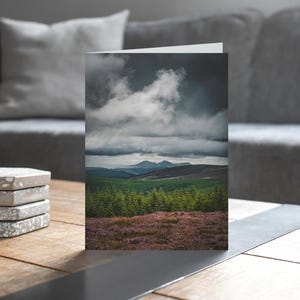 Scotland Greeting Card • Eildon Hills from Minch Moor
