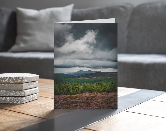 Scotland Greeting Card • Eildon Hills from Minch Moor