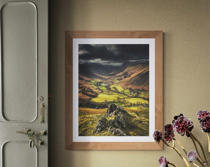 Lake District Fine Art Photograph • Boredale from Hallin Fell • Unframed Print