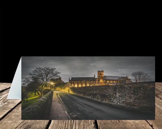 Carlisle Cathedral & The Fratry from West Walls, City of Carlisle - Greeting Card