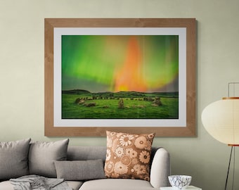 Lake District Fine Art Photograph • Aurora Borealis at Sunkenkirk • Unframed Print