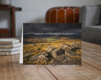 Yorkshire Dales Greeting Card • Dentdale from Great Knoutberry Hill
