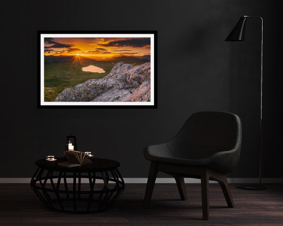 Blea Tarn beyond Standing Crag, Lake District - Photographic Print