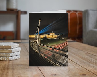 City of Carlisle Greeting Card • Carlisle Castle from Irish Gate Bridge II