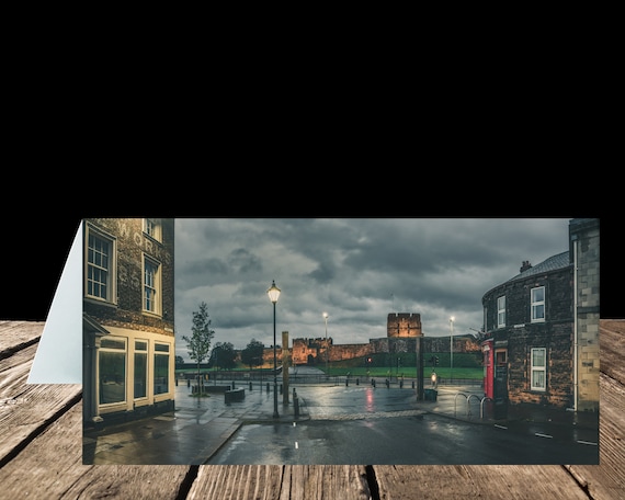 Carlisle Castle from Castle Street III, City of Carlisle - Greeting Card