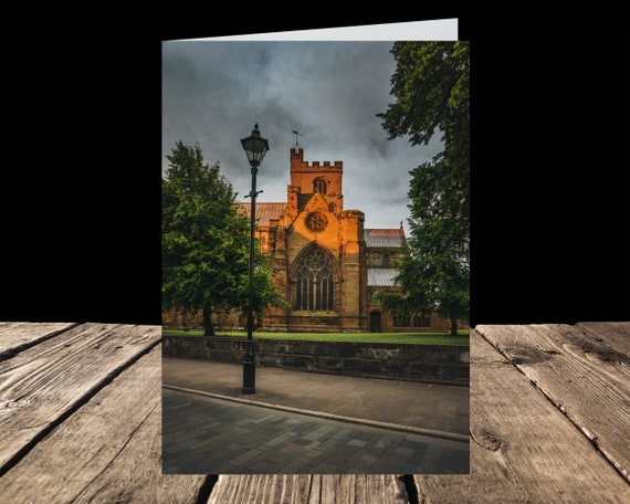 Carlisle Cathedral from Castle Street V, City of Carlisle - Greeting Card