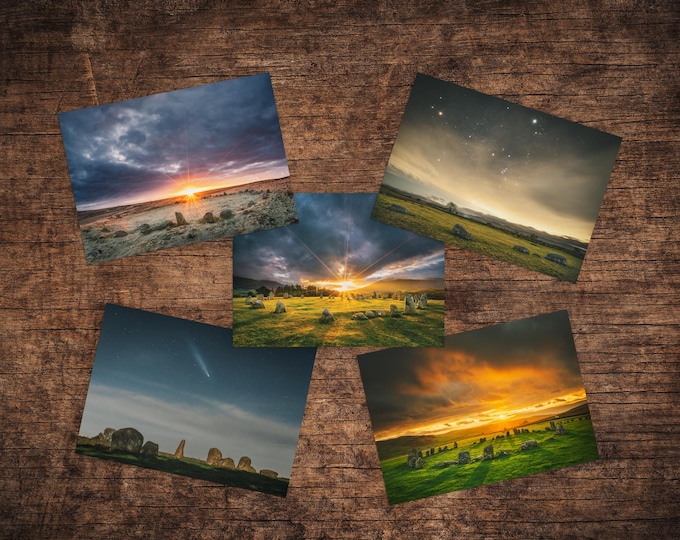 Greeting Card Set • Stone Circles of Cumbria • 5 Pack with Envelopes