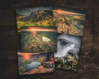 Lake District Greeting Card Set • Mountain Scenes Collection • 5 Pack with Envelopes / Blank Inside
