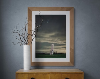 Vale of Eden Fine Art Photograph • Comet Lemmon over Long Meg • Unframed Print