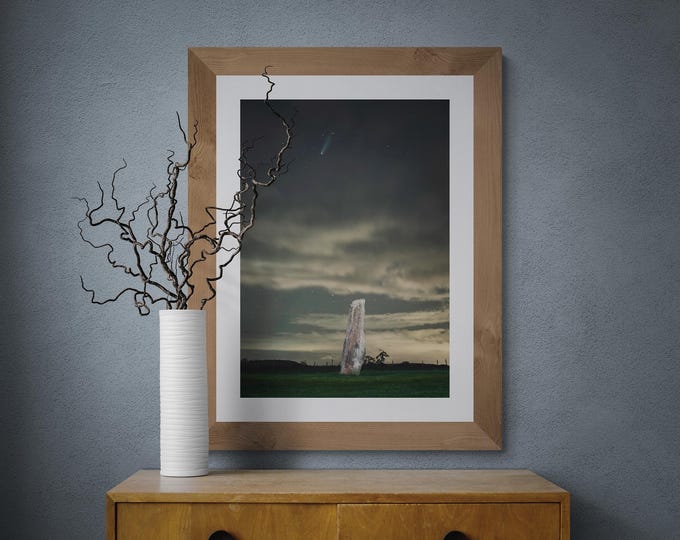 Vale of Eden Fine Art Photograph • Comet Lemmon over Long Meg • Unframed Print