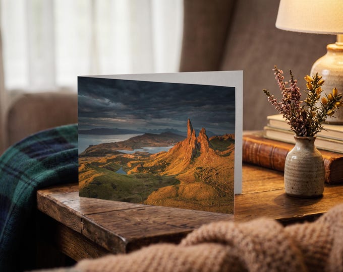 Scotland Greeting Card • Old Man of Storr, Isle of Skye
