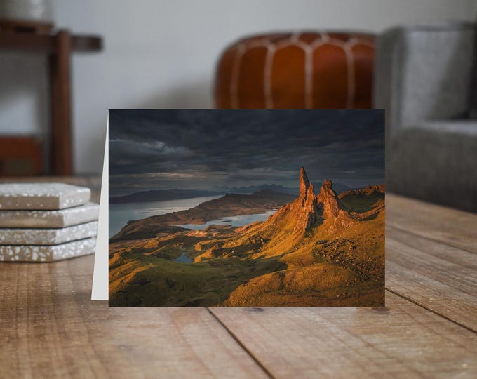 Scotland Greeting Card • Old Man of Storr, Isle of Skye