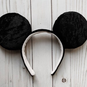 Black Velvet Mickey Inspired Ears