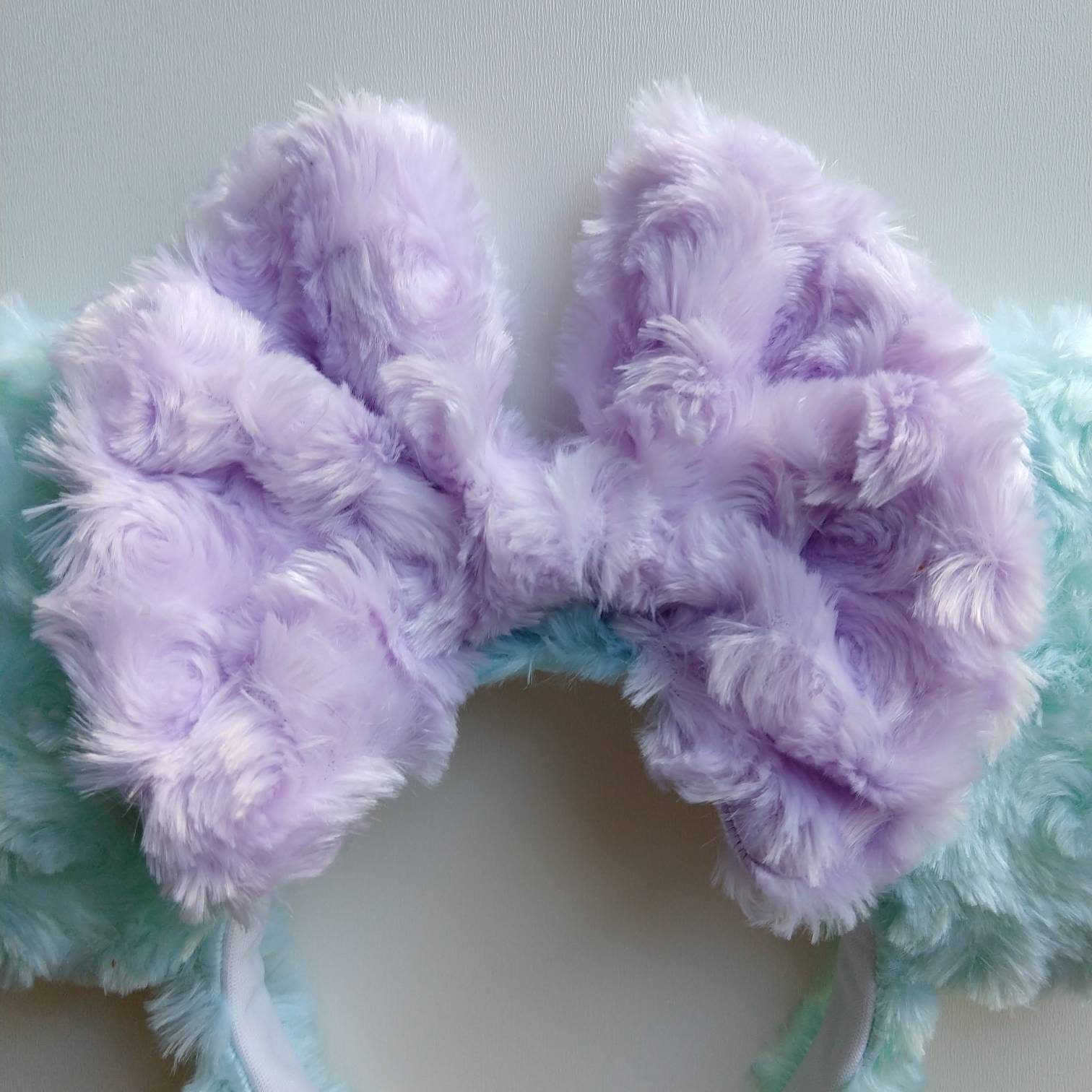 Wish Upon Magic Fluffy Mint and Lavender Disney Ears Headband Disney Lilac Ears Headband – My Magical WDW Shopper main image 2