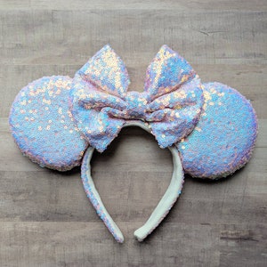 Rosa Schillernde Paillettenohren