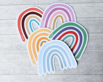 Minimalist Rainbow Sticker