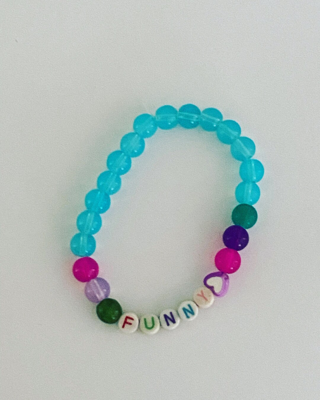 Funny Bracelet Blue Bracelet Bead Bracelet Bracelet for Etsy