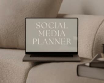 Social Media Planner Template Content Calendar & Strategy Guide