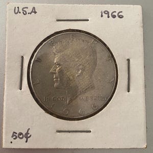 USA KENNEDY half dollar -1966
