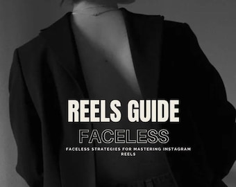 Faceless Reels Guide with Resell Rights | Instagram Reels Strategy Ebook | Digital Marketing Guide | Faceless Content PLR