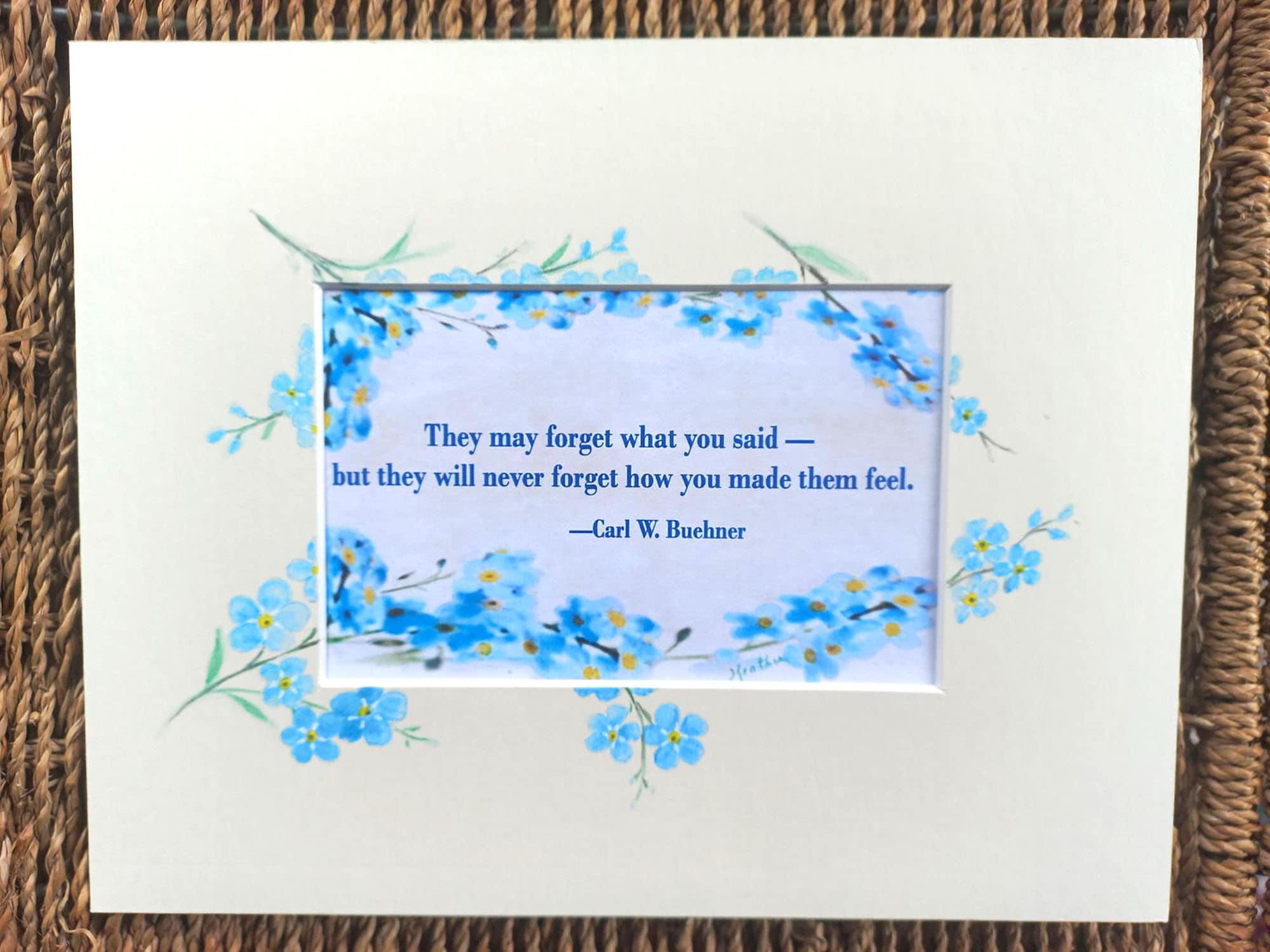 Alzheimer's Poem and Hand Painted Mount. Choice of 5 - Etsy UK