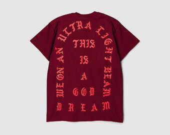 The Life of Pablo Tour RED I Feel Like Pablo Ultra Light Beam Short Sleeve Kanye West Yeezy TLOP Tour Merch Yeezus Perfect Design!!! Shirt