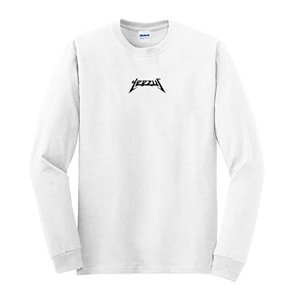 Yeezus Tour Glastonbury White Long Sleeve Kanye West Shirt Yeezy TLOP Merch